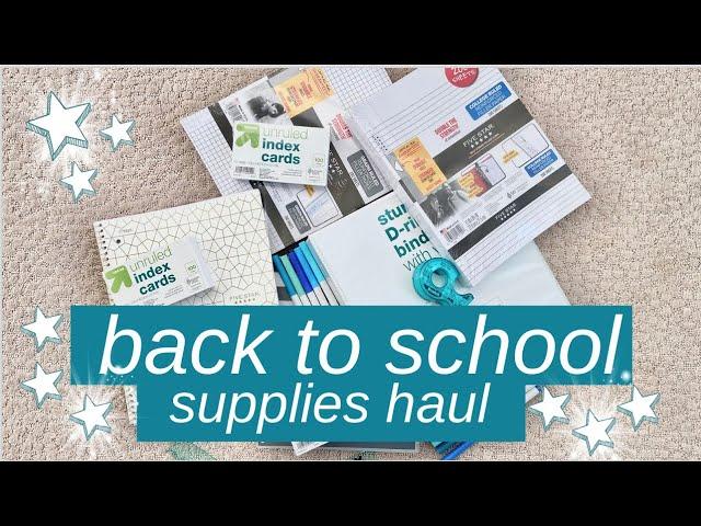 back to school supplies haul *realistic junior yr essentials*