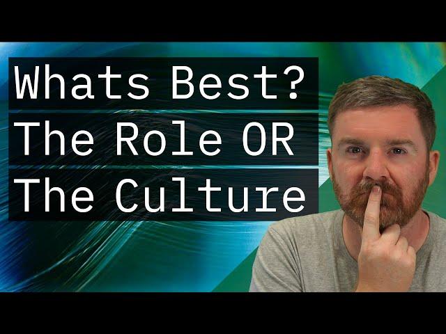 Should I get a DevOps job for the role or the culture?