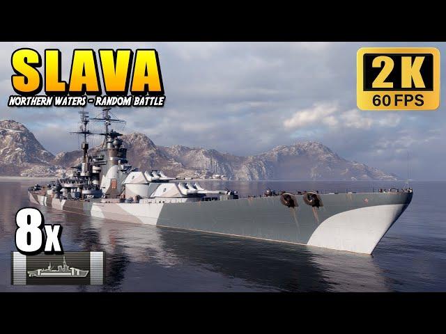 Battleship Slava - Highly accurate guns crushed the enemy in 10 minutes
