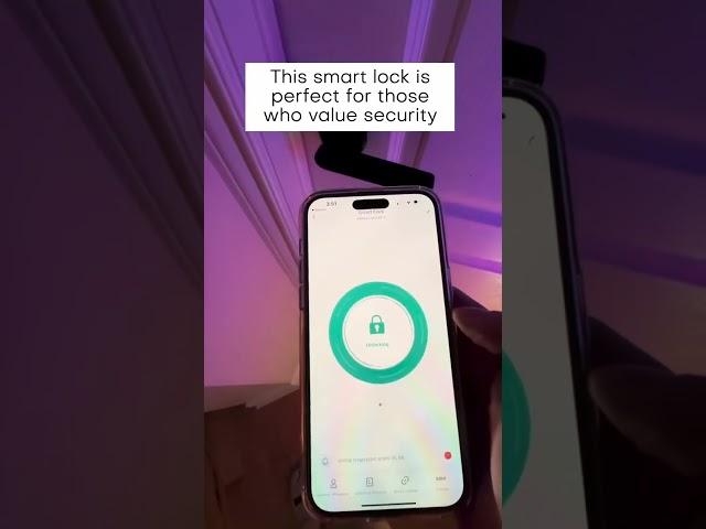  Unlock with a single touch! Secure your home effortlessly  #SmartLock #HomeSecurity #TechSmart