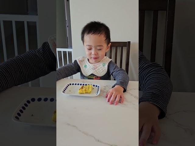 30개월아기 계란말이 먹방 30 month old baby rolled omelet mukbang eating show