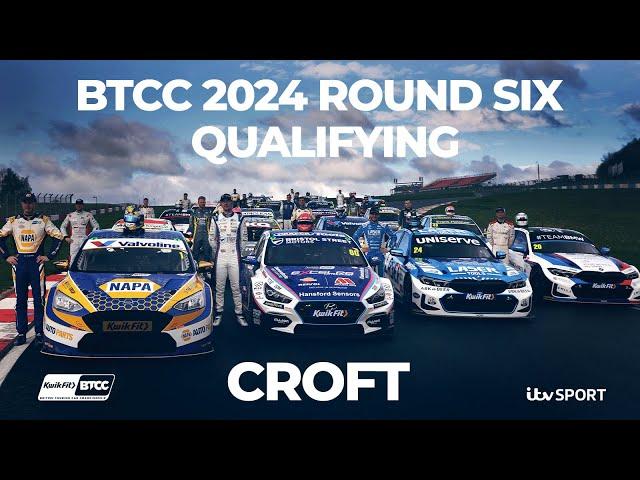 BTCC 2024 Round 6 Qualifying Croft #BTCC | ITV Sport