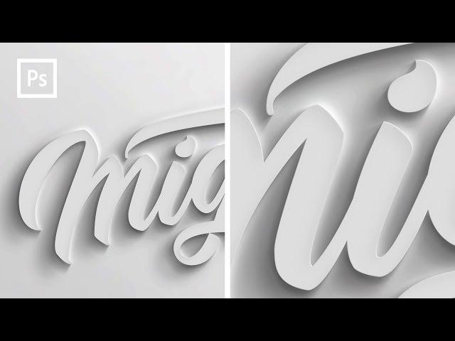 Photoshop Tutorials - How to make 3D text