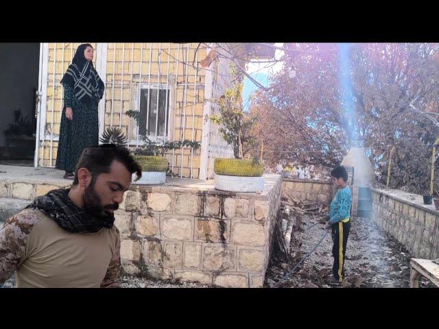 Ziba and Arman are cleaning Hasan and Parisa's house and making lunch