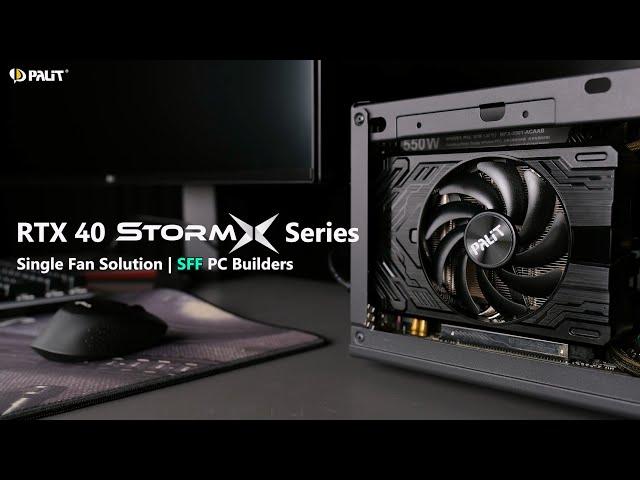 Palit GeForce RTX 4060 StormX | Single-Fan Graphics Card | SFF PC | Mini ITX Supported