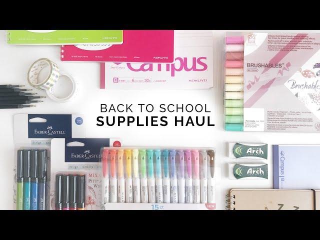 back to school stationery haul!  senior year of high school