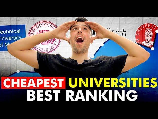 Top 9 Cheapest University of EVERY COUNTRY with BEST RANKINGS