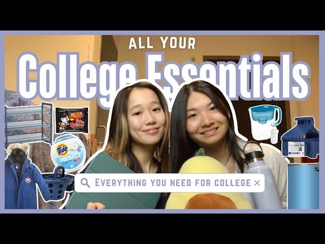 THE ULTIMATE COLLEGE PACKING LIST | dorm essentials, tech, clothes — all based on our experience!