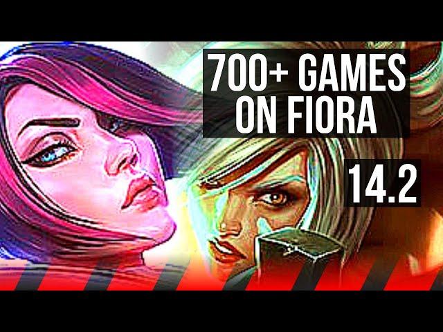 FIORA vs RIVEN (TOP) | 700+ games | KR Diamond | 14.2