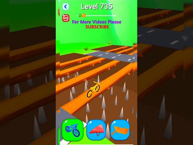 #735 Shape-shifting Funny Race Gameplay new hyper casual games #shorts #gameplay #shapeshifting