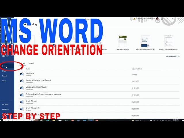   How To Change Orientation In Ms Word 