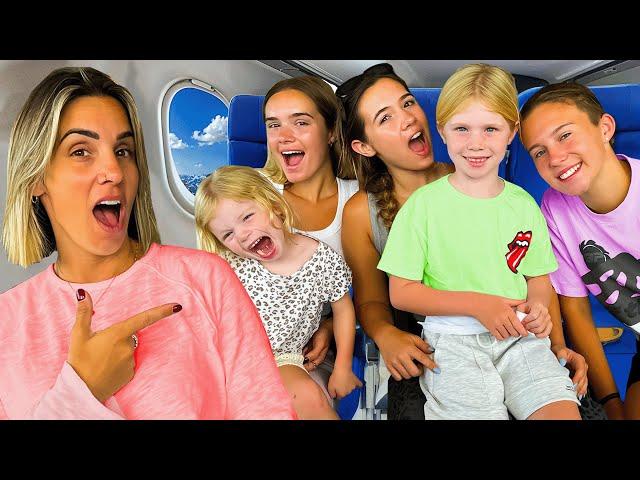 10 HOUR Flight With 6 Kids!