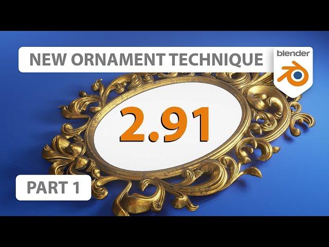 New Ornament Technique in Blender 2.91 | Part 1 of 2: Custom Curve Bevel