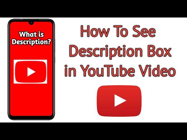 How to see Description Box on YouTube Video