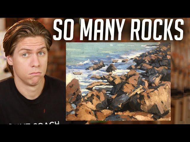 Oil Painting Step By Step Rocks