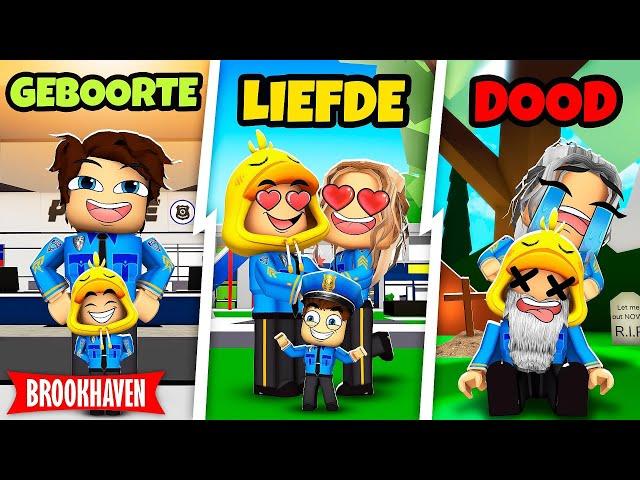 Van Geboorte Tot DOOD Als POLITIE AGENT In Brookhaven! (Roblox)