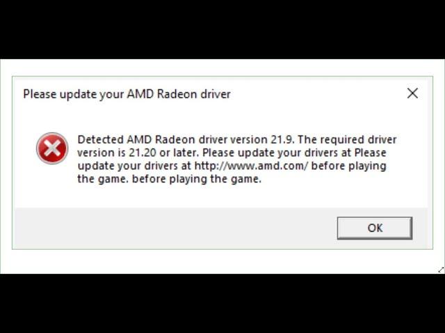 Fix Battlefield 2042 Error Detected AMD Radeon Driver Version 21.9.Required Driver Version Is 21.20