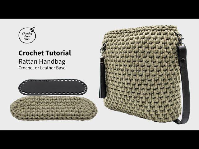 Rattan Crochet Handbag, 5mm Braided Cotton Cord, Double Ended Crochet Hook