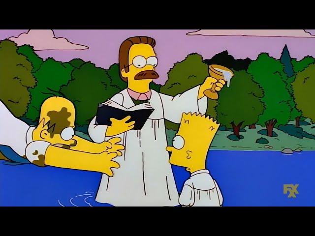 Homer loses Bart because of Flanders [The Simpsons]