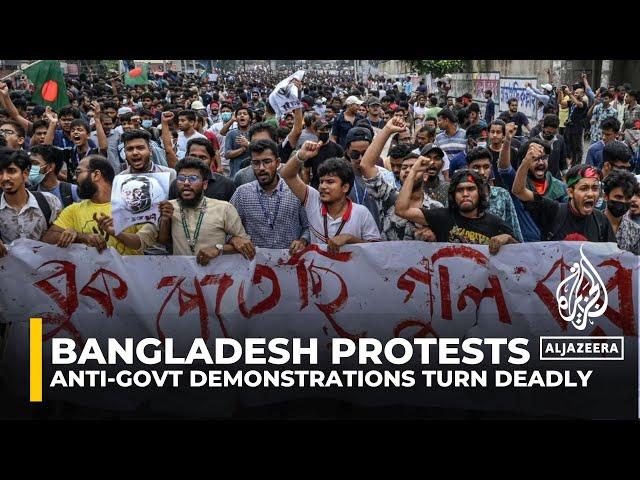 Bangladesh protests intensify as demonstrators demand PM Hasina's resignation