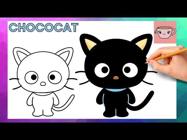 How To Draw Chococat | Sanrio | Cute Easy Step By Step Drawing Tutorial