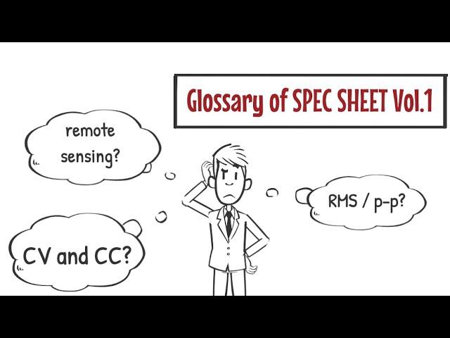 Glossary of SPEC SHEET vol.1