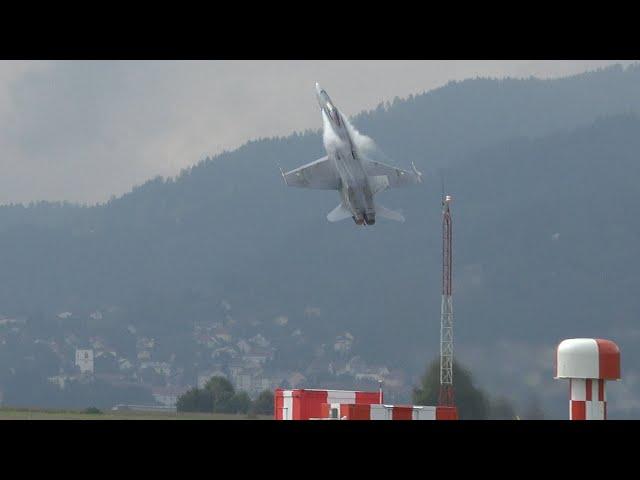 Finnish F/A-18 Hornet Incredible Vertical Take-off at AIRPOWER 2024  [4K]