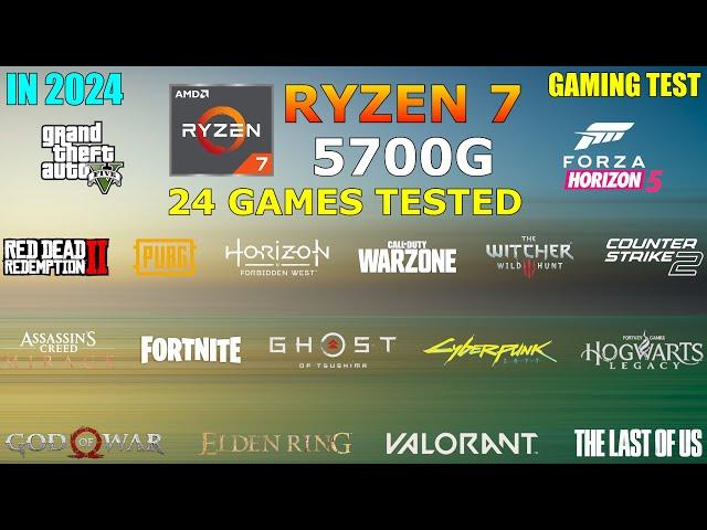 Ryzen 7 5700G Vega 8 : Test in 24 Games in 2024 - still good for Gaming?