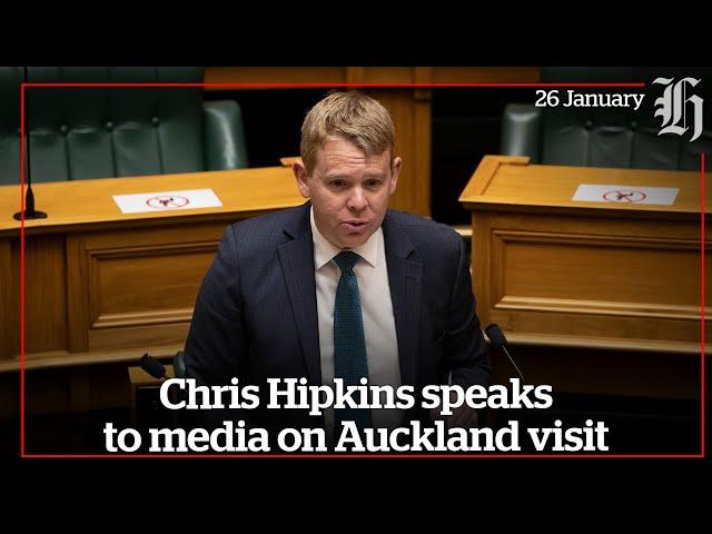 Chris Hipkins speaks to media on Auckland visit   | nzherald.co.nz