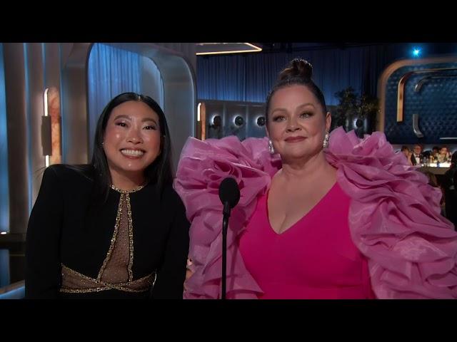 Awkwafina and Melissa McCarthy present Best Musical/Comedy Series | 82nd Annual Golden Globes