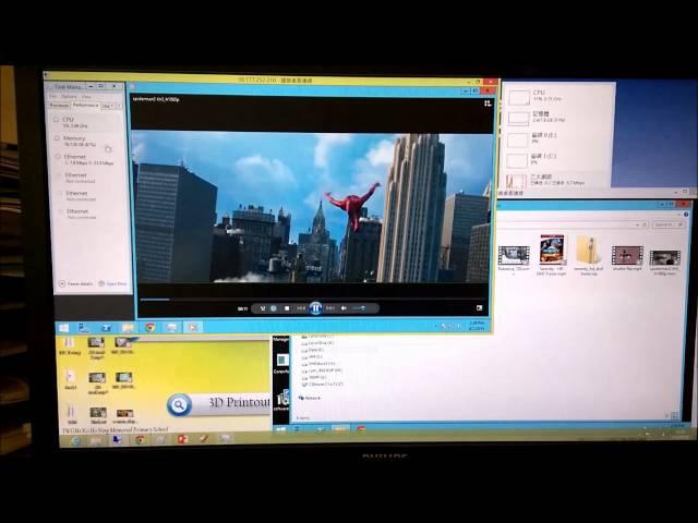 KHN new Student Server: WinSrv2012r2 + RemoteFX demo (performance on playing hd 1080p video)