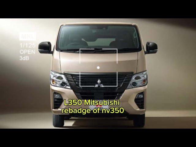 L350 new Mitsubishi van rebadge of nissan nv350 | 2025 Mitsubishi van