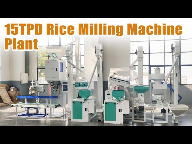 15TPD Rice Mill Plant in Action: High Efficiency & Quality Output #rice #ricemill #farming