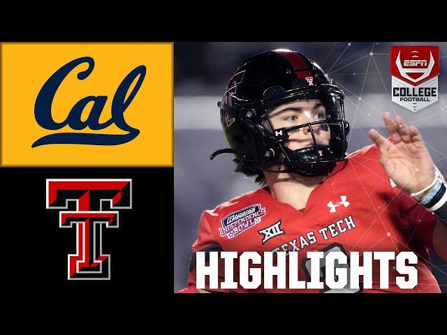 Independence Bowl: California Golden Bears vs. Texas Tech Red Raiders | Full Game Highlights