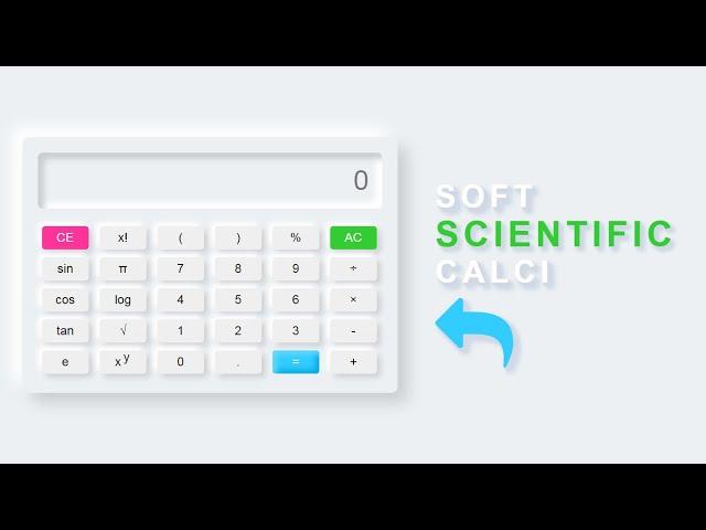 Scientific Calculator Using Html, Css And JavaScript || HTML-CSS-JS