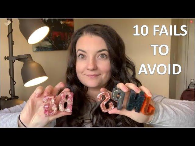 First time using resin! 10 Rookie Mistakes to Avoid