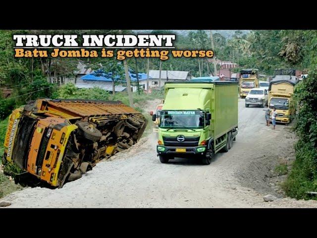 Truck incident, and Batu Jomba is increasingly difficult to pass