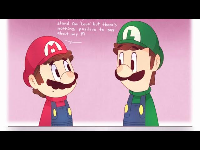 M stands for “MARIO” Comic dub