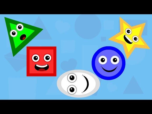 Five Little Shapes | Original Nursery Rhymes By Little Baby Club