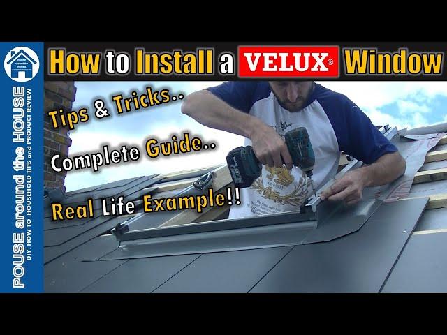 How to fit a VELUX window. VELUX window installation. VELUX top hung window & flashing kit install.