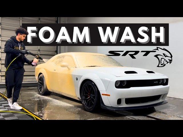 Hellcat Foam Wash - Dodge Challenger Auto Detailing (Satisfying ASMR)