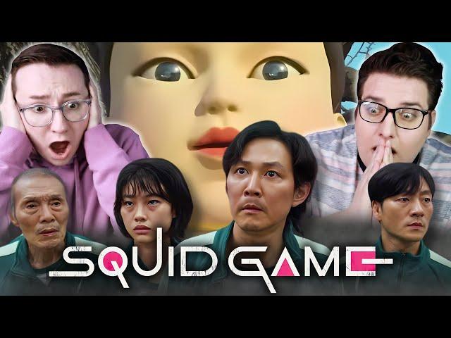 WE BINGED SQUID GAME *REACTION* FIRST TIME WATCHING SEASON 1!