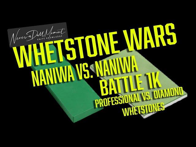 Whetstone Wars - Naniwa vs  Naniwa (Professional Chosera versus Diamond Resin Bonded) Battle 1k