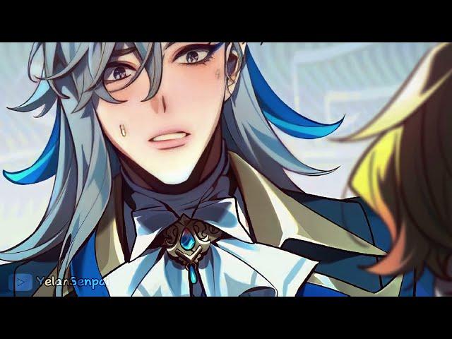 Neuvillette Talks About Zhongli and Venti | Genshin Impact Comic Dub