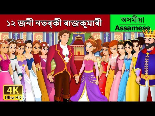 ১২ জনী নতৰ্কী ৰাজকূমাৰী | 12 Dancing Princess in Assamese | Assamese Story | Assamese Fairy Tales