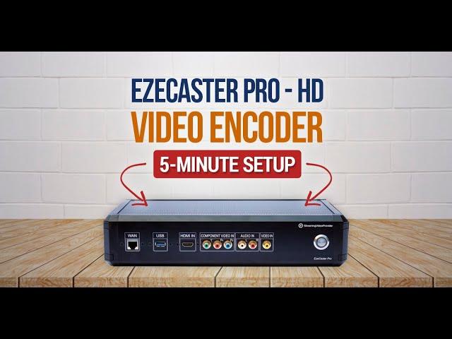 EzeCaster Pro HDMI H.264 Full HD Live Streaming Video Encoder – Professional Broadcast Equipment