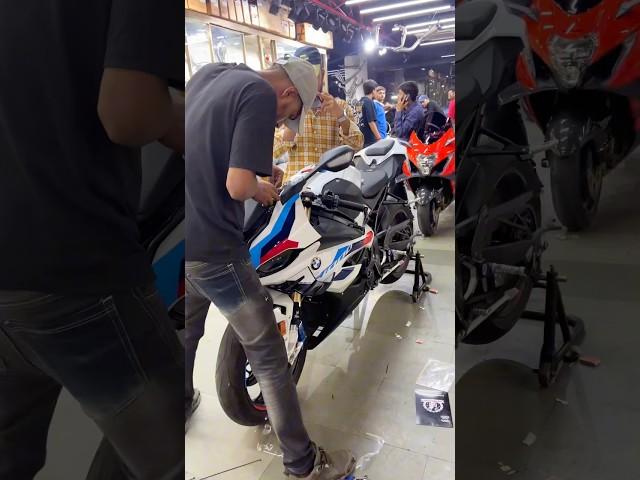 Bmw s1000rr Exhaust change  #bmw #exhaust