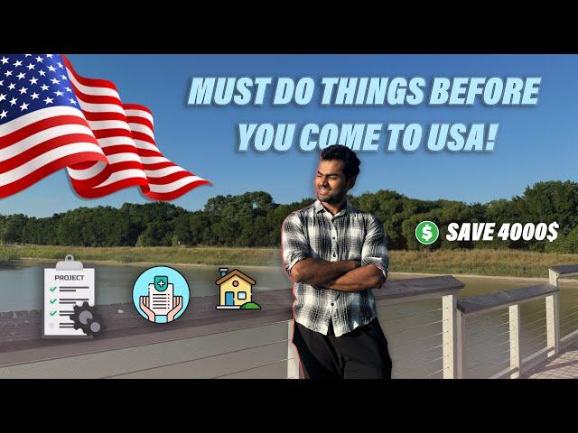 TO DO CHECKLIST  BEFORE you Fly to the US! ️ | Pre-Departure Guide!  | తెలుగు | MS in USA