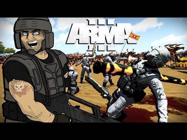 Being Wiped Out by Far Too Many Bugs | Arma 3 Starship Troopers