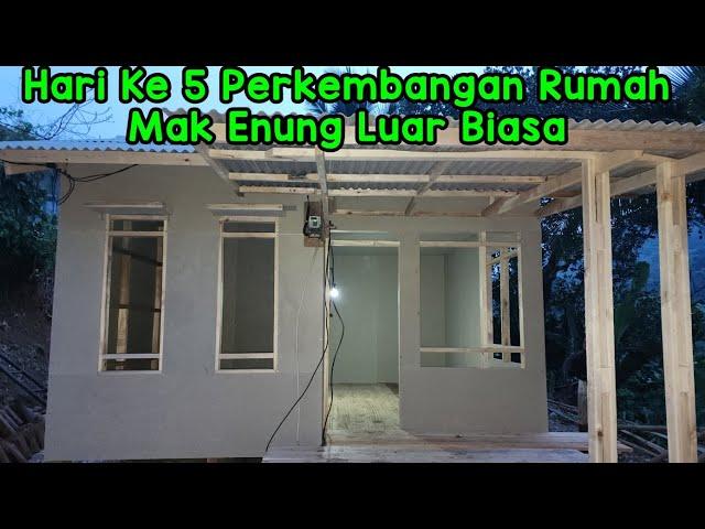 Hari Ke 5 Perkembangan Rumah Mak Enung GRC Dan Asbes Sudah Terpasang Progres Yang Luar Biasa